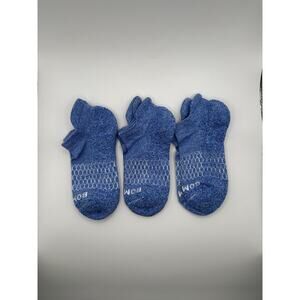 3 Pairs Bombas Socks Women Athletic Honeycomb Medium Fit 8-10 Blue